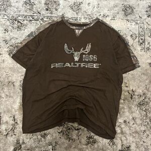 Realtree Men's Brown Camo Graphic Tee